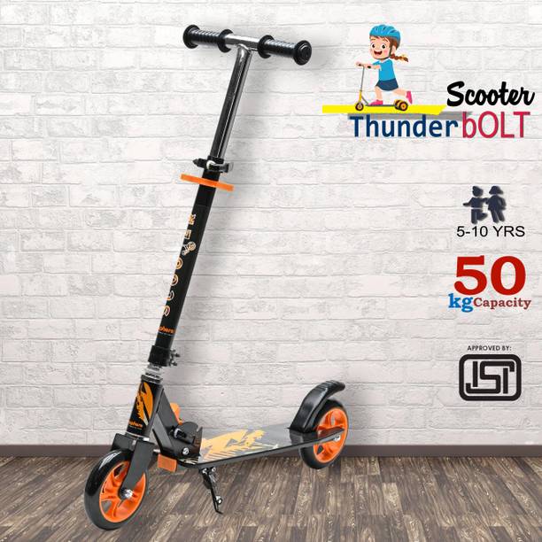 Pandaoriginals Steel Frame Large Foldable & Height Adjustable Handle Scooter Skating Scooter