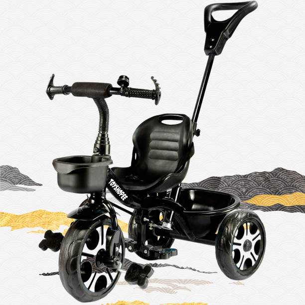 TOYSHOPPEE Tricycle(Black) Star Rider Tricycle - Safe, Sturdy, And Stylish Ride-On Toy For Kids, Ages 2-5 Tricycle