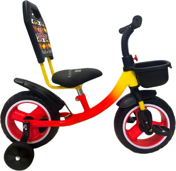 Keppz BoomRide Kids Tricycle Backrest & Side Wheels Gradient kpt0112red Tricycle