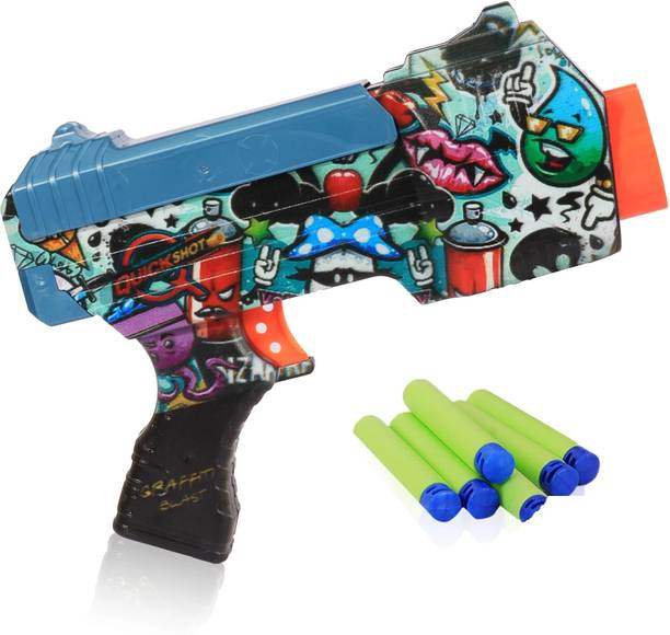 Toyspree QuickShot Funky Dart Blaster 6 Darts Guns & Darts