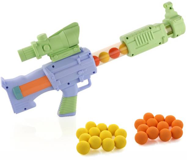 Aditi Toys Space Explorer Pneumatic Gun Include 24 Soft Foam Ball for Boys & Girls 5+ Age Darts & Plastic Bullets