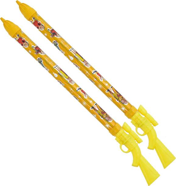 Brown Leaf (2 Pichkari)High Pressure Water Gun Long Pipe Pichkari for Kids Holi Party Fun Water Gun