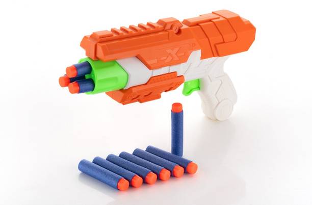 Sotnof Super Dart Blaster Gun with 6 Foam Bullets Safe Soft Bullet Toy Gun for Kids Guns & Darts