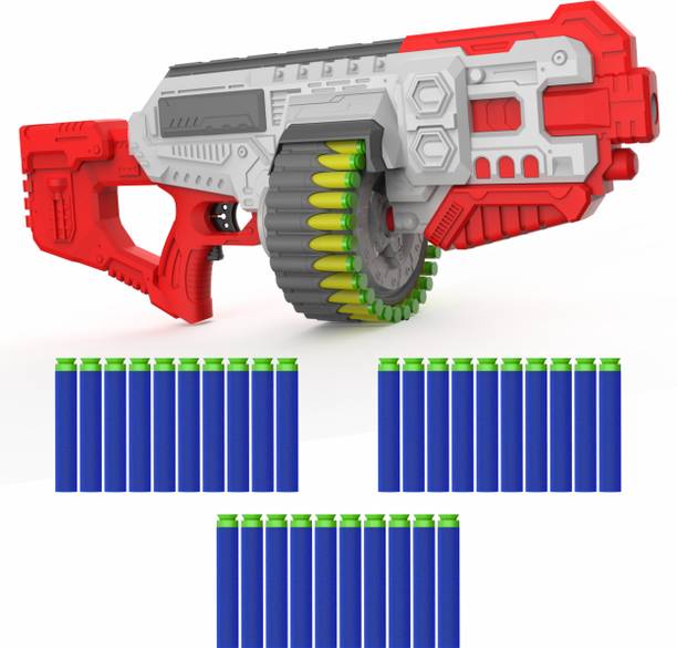 333MART Street Viper Big Blaster Motorized Dart Gun Toy Including 30 Soft Foam Bullets Guns & Darts