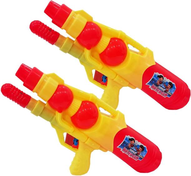 Brown Leaf High Pressure Water Gun Toy Pichkari for Kids Holi Pool Party Fun(2 Pichkari) Water Gun
