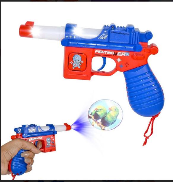कम्मतेश्वर Musical Projector Toy Gun with Realistic Sound and Light Effect