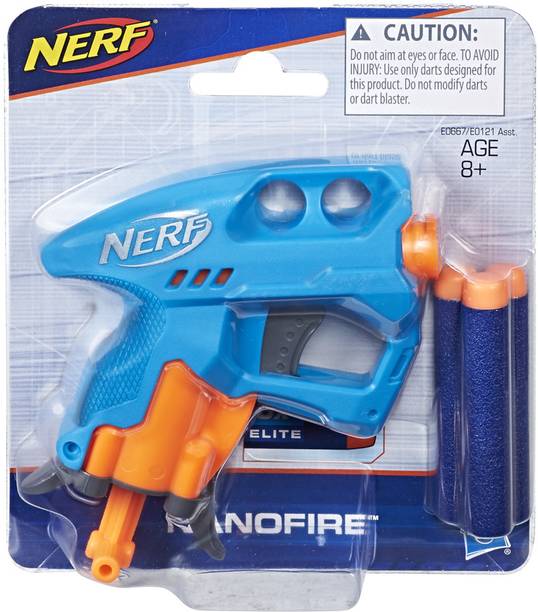 Nerf Elite NanoFire Blaster, Single-Shot Blaster, Incl. 3 Darts, for Ages 8+ Guns & Darts