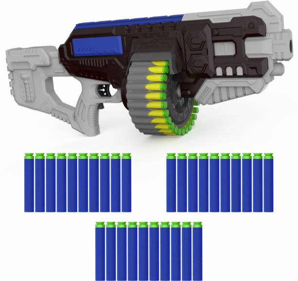 333MART Street Viper Big Blaster Motorized Dart Gun Toy Including 30 Soft Foam Bullet Guns & Darts