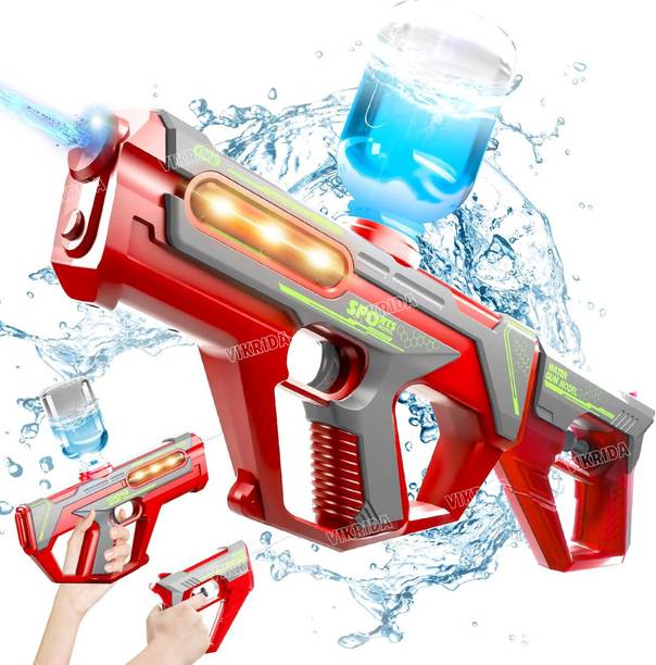 VikriDa 2 in 1 Deformation Electric Water Gun Pistol Rechargeable Automatic / Manual Water Gun