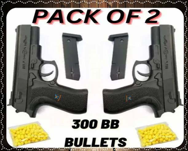 Shivsoft QUICK LOADED NAKLI 2pc GUN WITH 300 BULLETS Guns & Darts_c125 Darts & Plastic Bullets