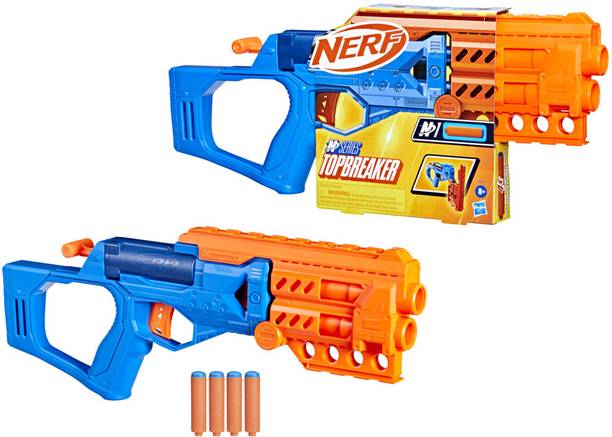 Nerf N Series Topbreaker Dart Blaster, 4 Official N Series N1 Darts Guns & Darts