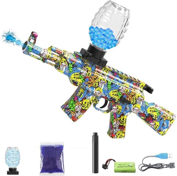 KAMMATESWARA M416 Gel Blaster Automatic Gun Electric Operated Rechargeable Water Gun