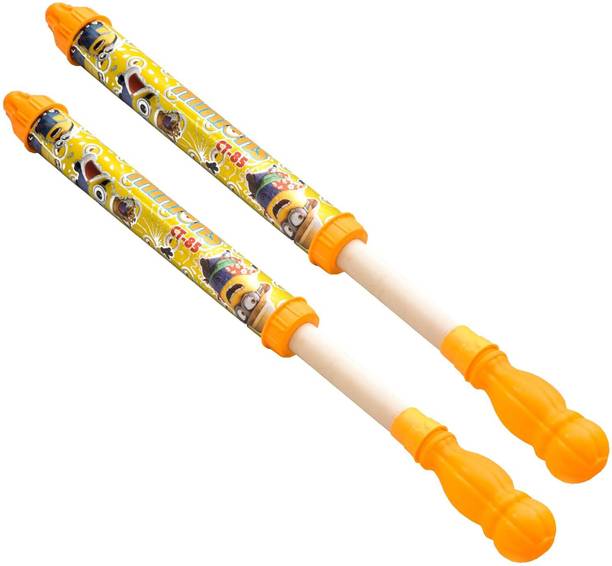 Brown Leaf Pressure Water Pipe Pichkari for Kids Children Holi & Pool Party Fun(Pack of 2) Water Gun