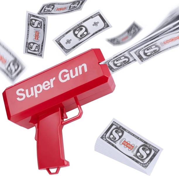 BAREPEPE Super Money Guns Shooter Toy Fake Bill Dispenser Toy For Kids Money Gun