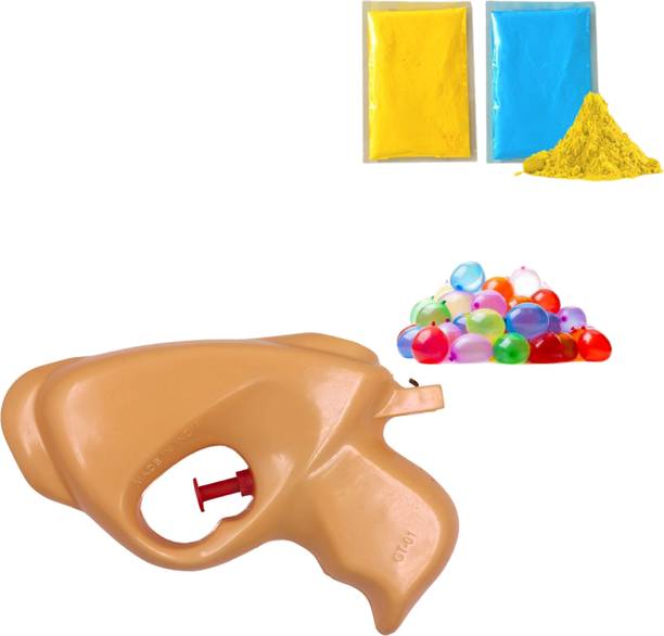 DEALbindaas Transparent Shape Holi Pichkari Water Gun Non Pressure for Small Kids GT01 Water Gun