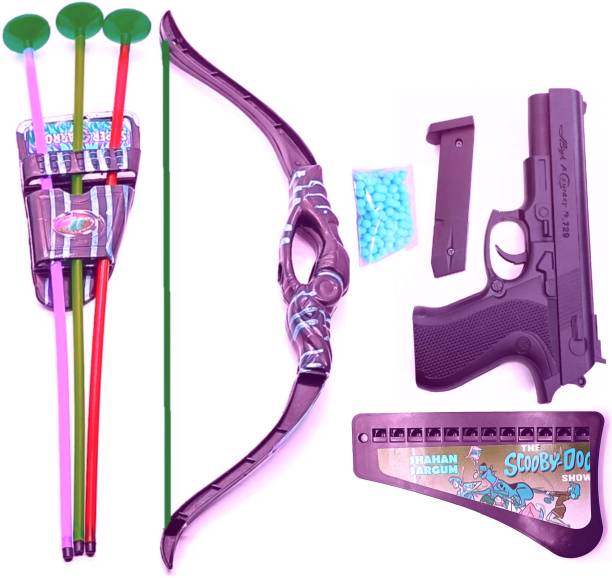 Dynamic Retail Global Gun Toys for Boys With Bullets, Archery Bow Arrows, Blaster Guns Darts 0.374q Guns & Darts