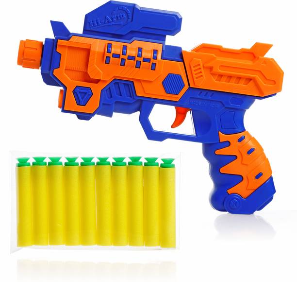 333MART Hi-Arm Blaster Soft Bullet Gun, Included 10 Dart for Kids || Age - 3+ Years Guns & Darts