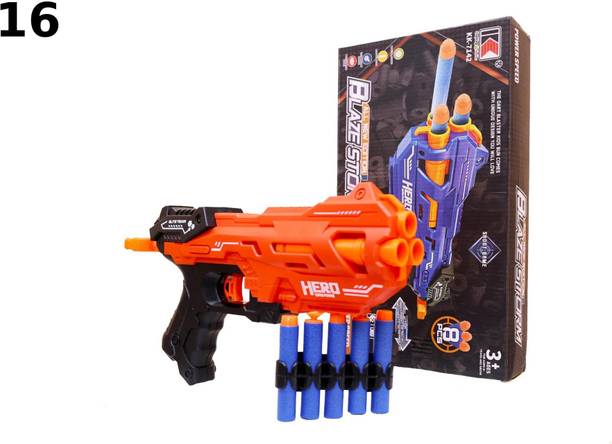 AS TRADERS Blaze Storm Soft Bullet Gun Toy With 10 Soft Foam Bullets H29 Guns & Darts