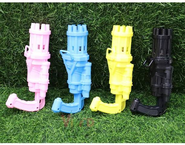 Nexteesh 8-Hole Electric New Gatling Bubble Gun Outdoor Toys for Boys & Girls-Multicolor Water Gun