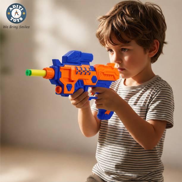 Aditi Toys Hi-Arm Blaster Soft Bullet Gun, Included 10 Dart for Kids || Age - 3+ Years Guns & Darts