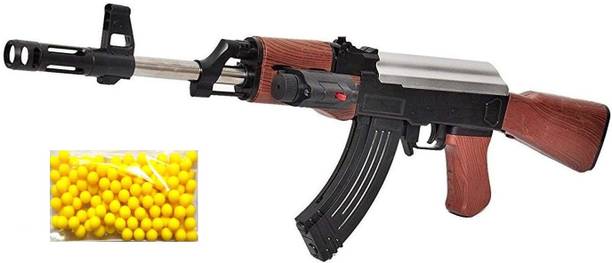 IndusBay Army Style AK47 Toy Gun with BB Bullets , PUBG AK-47 with Laser Light with 500 Plastic Bullets | BB gun for boys Guns & Darts