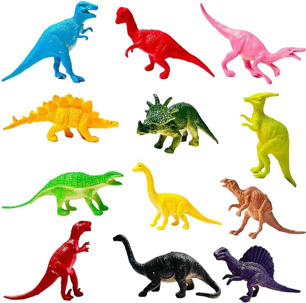 ज़्यामलॉक्स Realistic Mini Animal Figure Toy - Dinosaur Animals Toys for Kids Animal Figure