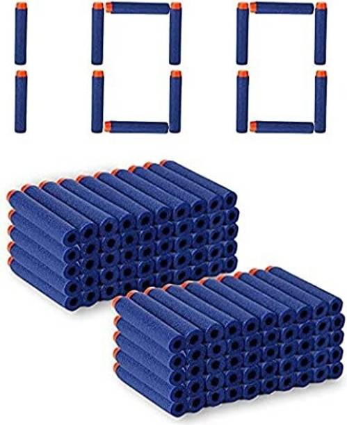 bhauvik Bullet Foam Dart Bullets for Nerf N-Strike Elite Guns_100 pis Darts & Plastic Bullets