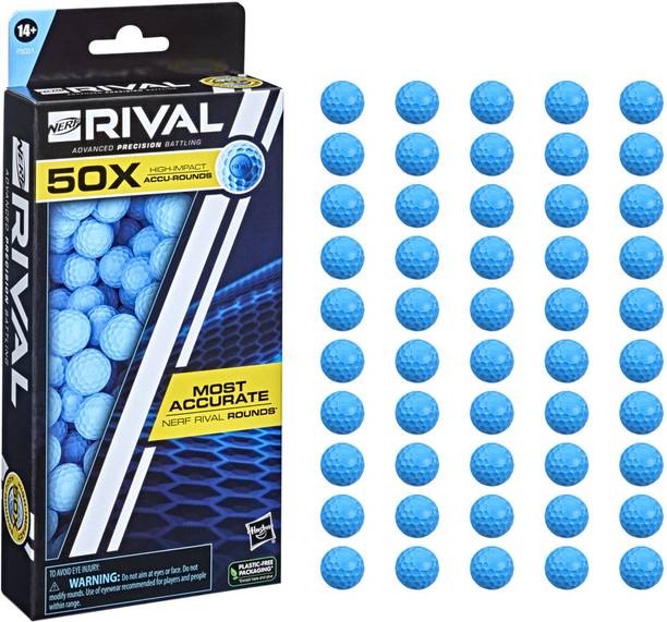 Nerf Rival 50 Accu-round Refill, Includes 50 Rival Accu-Rounds for kids Guns & Darts