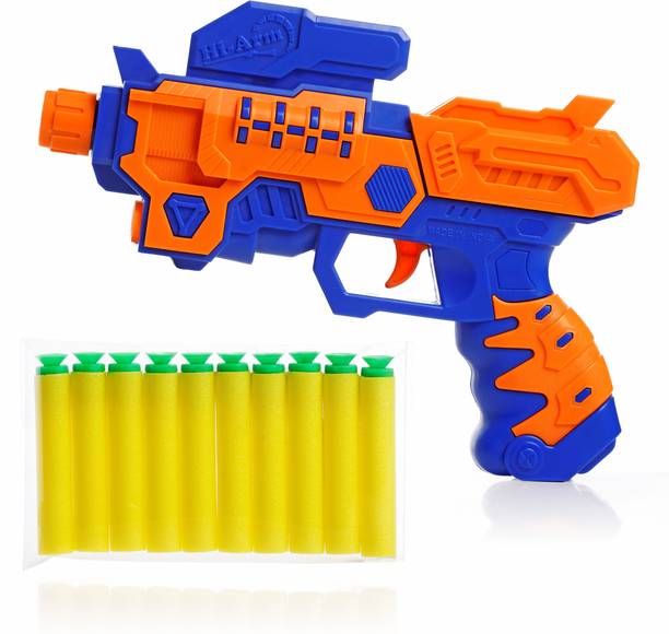 Aditi Toys Hi-Arm Blaster Soft Bullet Gun, Included 10 Dart for Kids || Age - 3+ Years Guns & Darts