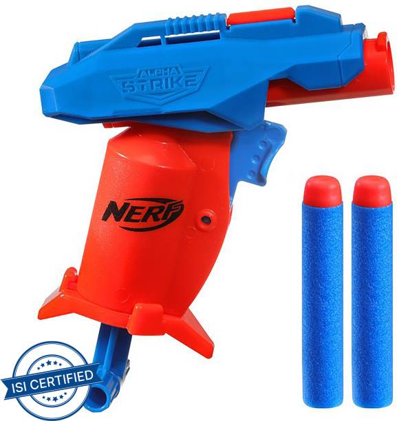 Nerf Alpha Strike Slinger SD-1 Single-Fire Dart Blaster, Incl. 2 Darts, for Ages 8+ Guns & Darts