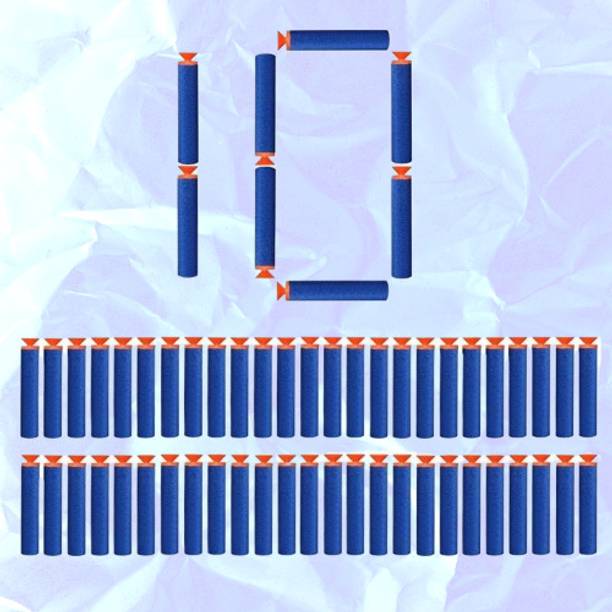 BZILO Plastic Foam Toy 10 Bullet Dart Bullets for Nerf N-Strike Elite Guns J_54 Guns & Darts