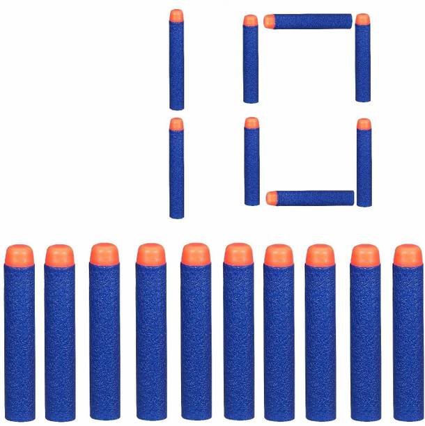 shreenik Plastic Foam Toy Bullet Dart Bullets for Nerf N-Strike Elite Guns, Blue (10 PCS) Guns & Darts
