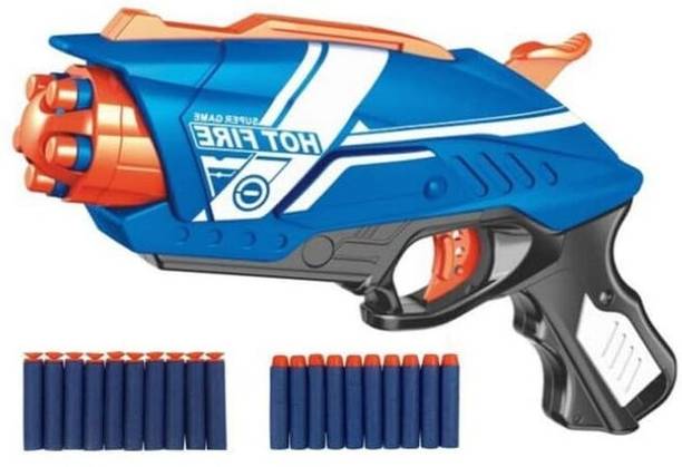 mega shine Blaze Storm Soft Bullet Gun HOT FIRE for Kids with 10 Foam Bullets Guns & Darts