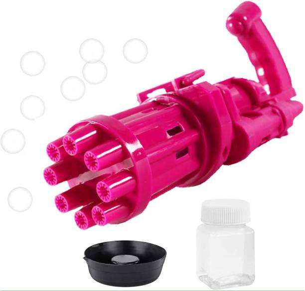ADM Bubble Gun Maker 8 Holes, Fun Indoor & Outdoor Toy for Girls and Boys Water Water Gun