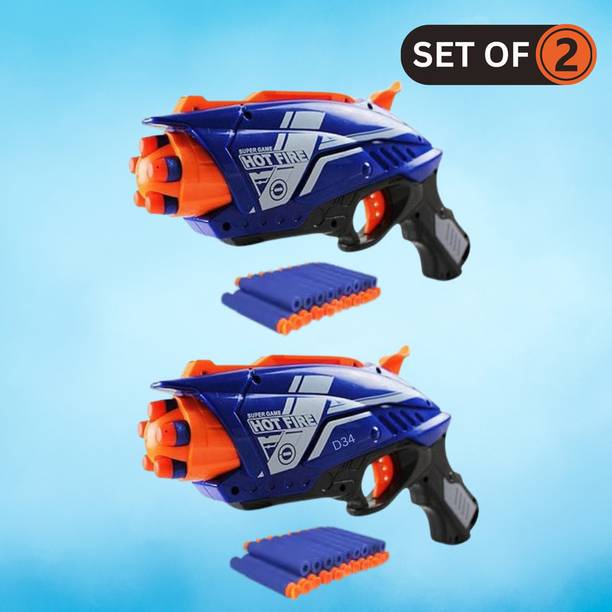 AS TRADERS Blaze Storm Foam Blaster Toy Gun for Kids Best Guns, (Set of 2) G41 Guns & Darts