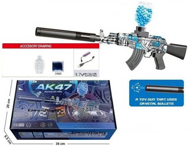 KAMMATESWARA AK47 Electric Gel Blaster Toy Gun in Shooting Gun for Kids with Water Bullets Water Gun