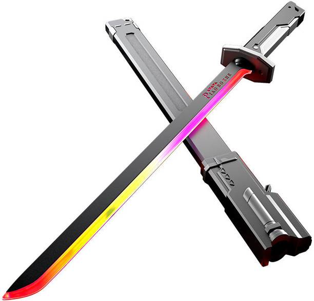 कम्मतेश्वर Toy Sword for Kids with Glowing Blade,Sound ,Smoke Effect & Hit Effect