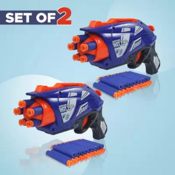 AS TRADERS Blaze Storm Foam Blaster Toy Gun for Kids Best Guns, (Set of 2) G25 Guns & Darts
