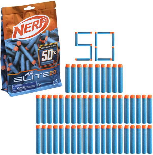 Hasbro Nerf Elite 2.0 Dart Refill, 50 Nerf Elite Darts Guns & Darts