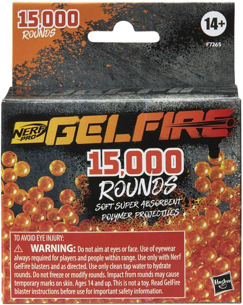 Nerf Pro Gelfire Refill, 15000 Gelfire Rounds, With Gelfire Blasters, Ages 14 + Guns & Darts