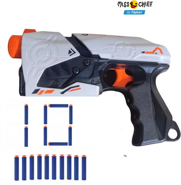 Miss & Chief Super Shot Soft Blaster Manual Bullet Shooting Gun Toy with 10 Soft Foam Bullets Guns & Darts