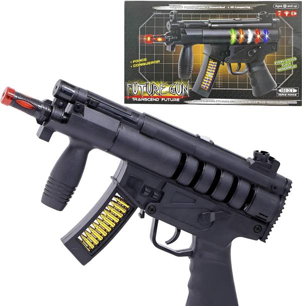 Aseenaa Musical Colorful Toy Gun for Kids with Sound, Light and Vibration-3D Light Toys Guns & Darts