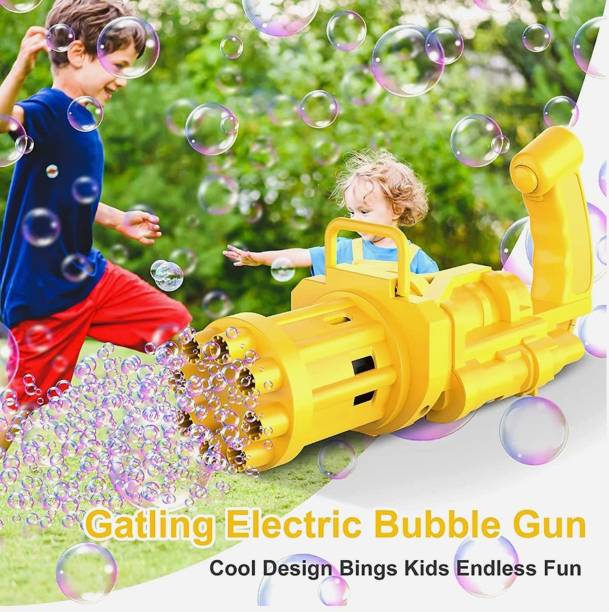 geutejj Bubble Gatling Gun Gatling Bubble Machine Toys for Kids Water Gun