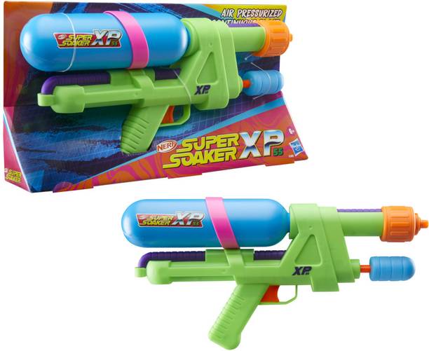 Nerf SuperSoaker XP55 Water Blaster, Air Pressurized System, Branded Holi Pichkari Water Gun