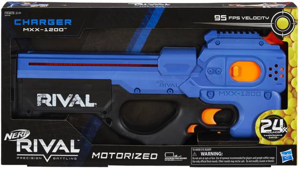 Hasbro Nerf Rival Charger MXX-1200 Motorized Blaster, 12-Round Capacity, 95FPS Velocity Guns & Darts