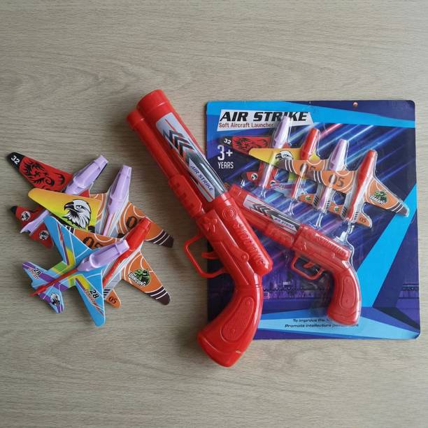 Kriiddaank Automaic Air Strike Soft Bullet Gun Toy - Soft Bullet Blaster - Safe & Fun Act Guns & Darts