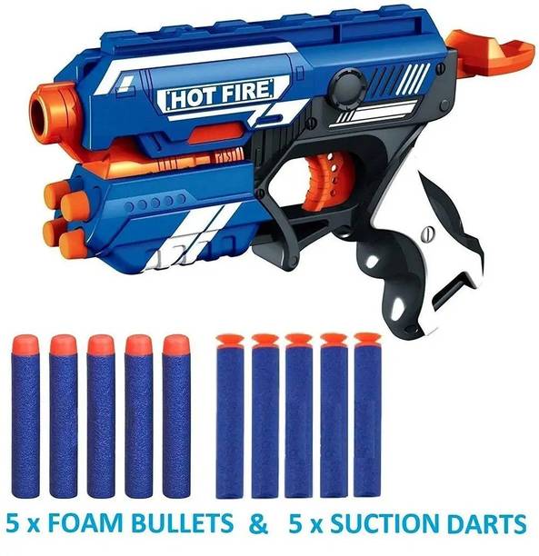 AP KIDS Blaster Gun Toy with 10 Bullets Blaze Storm Manual Soft Bullet Shooting Gun Toy Guns & Darts