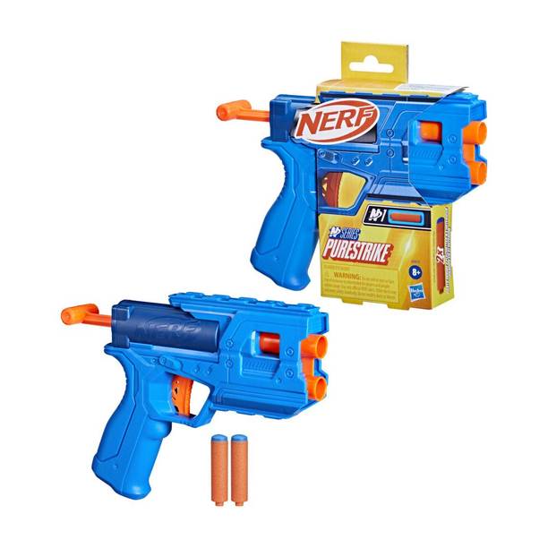 Nerf N Series Purestrike Dart Blaster, 2 Official N1 Darts Guns & Darts (Multicolor)