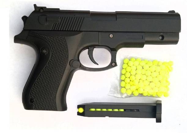 WHEELSQUARE Pull Back Loaded BB Bullet GUN With 100 BB BULLETS Guns & Darts