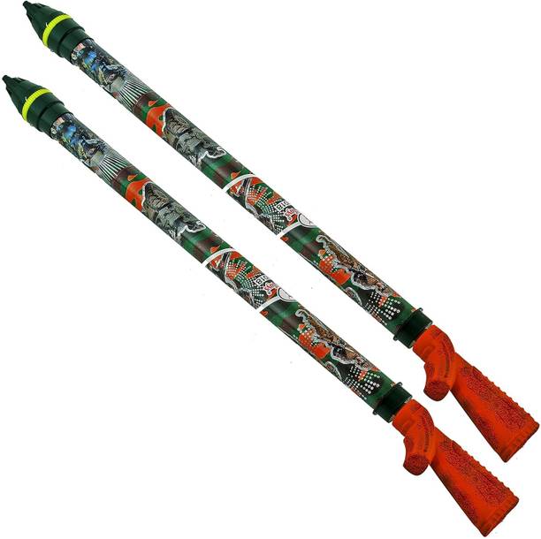 Brown Leaf High Pressure Pubg Holi Pichkari for Kids Holi & Pool Party Fun (2 Pichkari) Water Gun